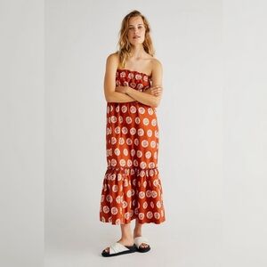 Free People Leanna Tube Dress‎ In Copper Women's Size Large